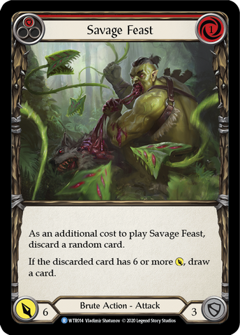 Savage Feast (Red) [U-WTR014] (Welcome to Rathe Unlimited) Unlimited Rainbow Foil 