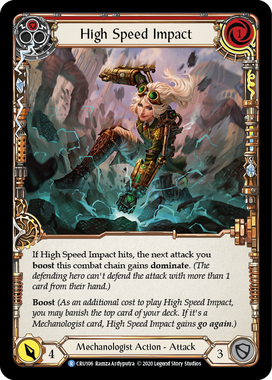 High Speed ​​Impact (Red) [CRU106] (Crucible of War) 1st Edition Normal 