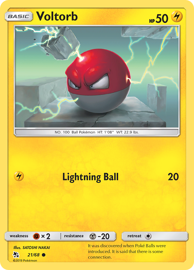Voltorb (21/68) [Sun &amp; Moon: Hidden Fates] 