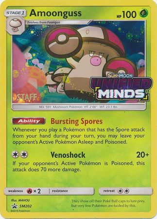 Amoonguss (SM202) (Staff Prerelease Promo) [Sun &amp; Moon: Black Star Promos] 