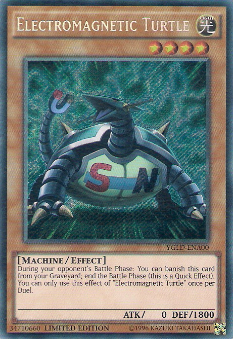 Electromagnetic Turtle [YGLD-ENA00] Secret Rare 