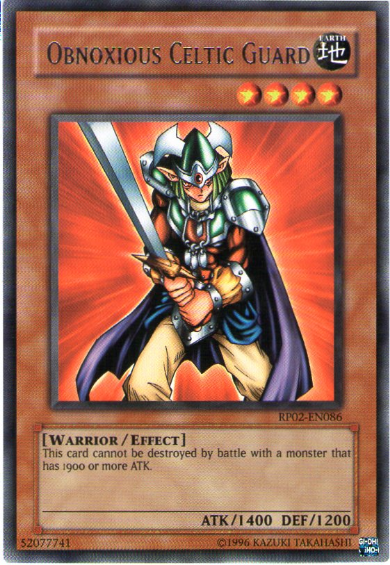 Obnoxious Celtic Guard [RP02-EN086] Rare 