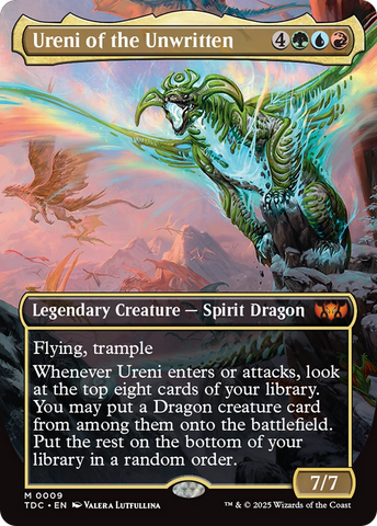 Ureni of the Unwritten (Borderless) [Tarkir: Dragonstorm Commander] 