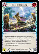 Rites of Lightning (Blue) [ELE072] (Tales of Aria) 1st Edition Normal 