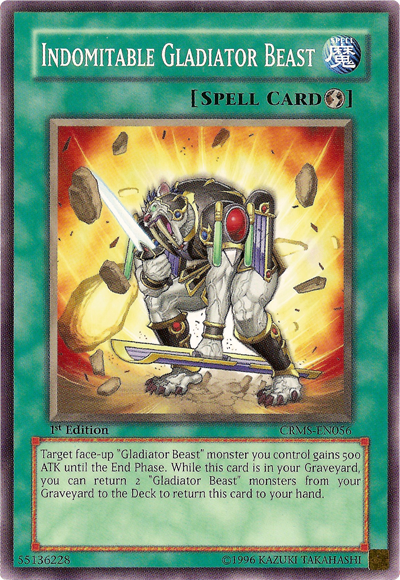 Indomitable Gladiator Beast [CRMS-EN056] Common 