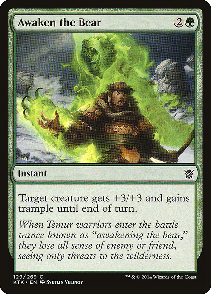 Awaken the Bear [Khans of Tarkir] 