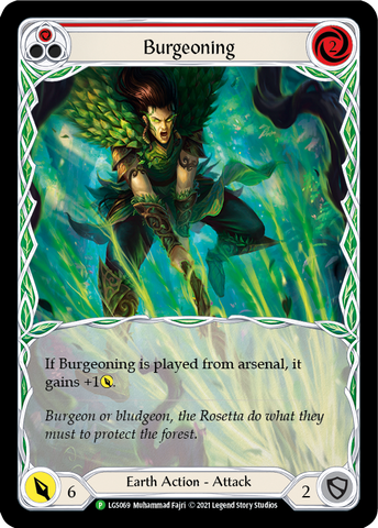 Burgeoning (Red) [LGS069] (Promo) Rainbow Foil 