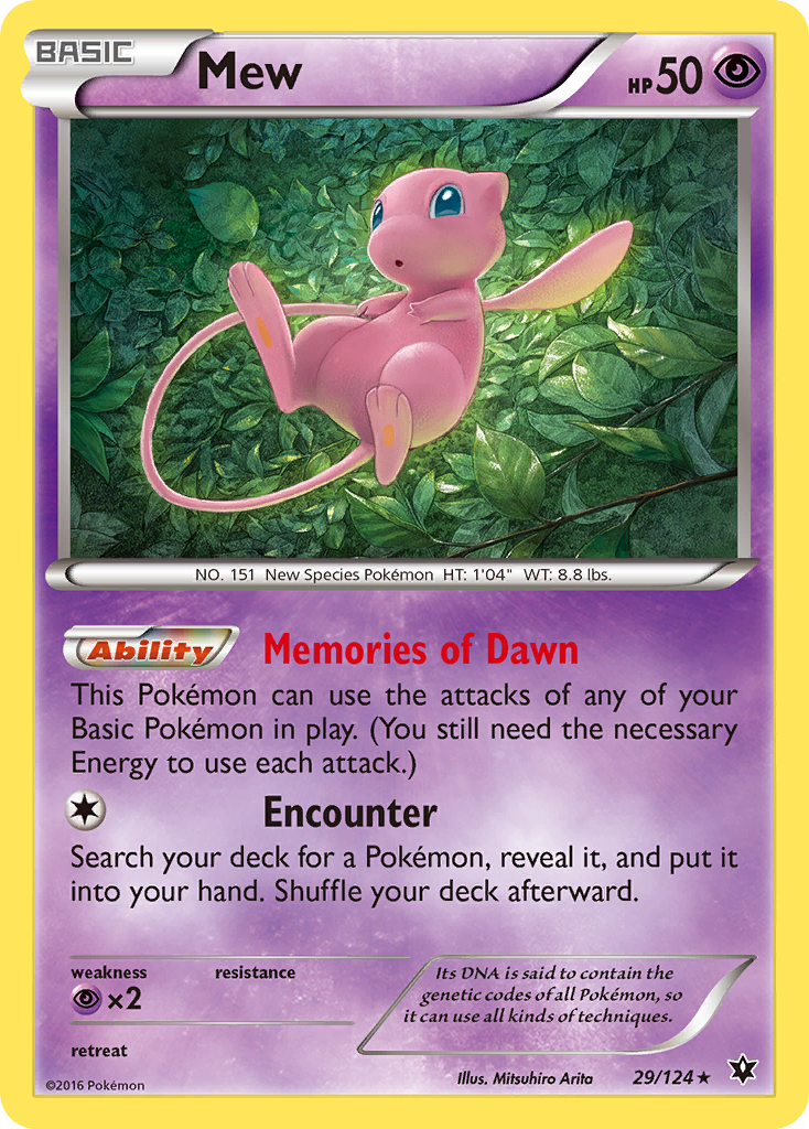 Mew (29/124) [XY: Fates Collide] 