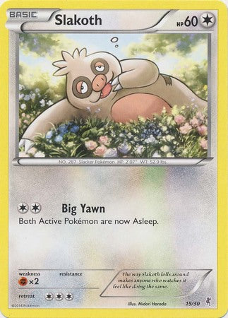 Slakoth (15/30) [XY: Trainer Kit 1 - Bisharp] 