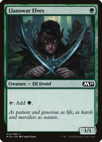 Llanowar Elves [Core Set 2019] 