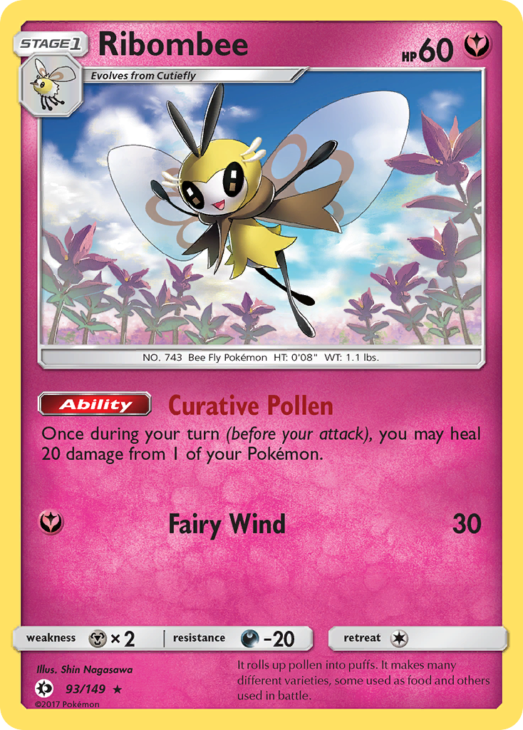 Ribombee (93/149) [Sun &amp; Moon: Base Set] 