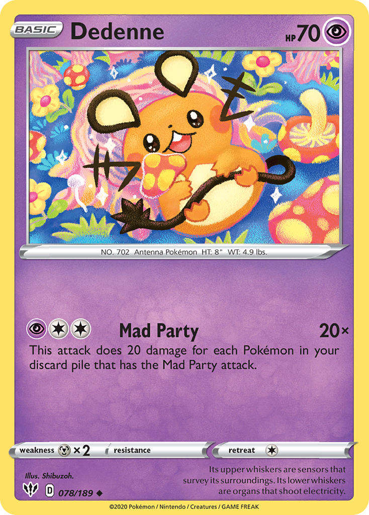 Dedenne (078/189) [Sword &amp; Shield: Darkness Ablaze] 