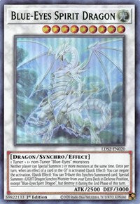 Blue-Eyes Spirit Dragon (Green) [LDS2-EN020] Ultra Rare 
