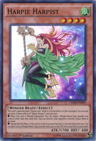 Harpie Harpist [CROS-EN099] Super Rare 