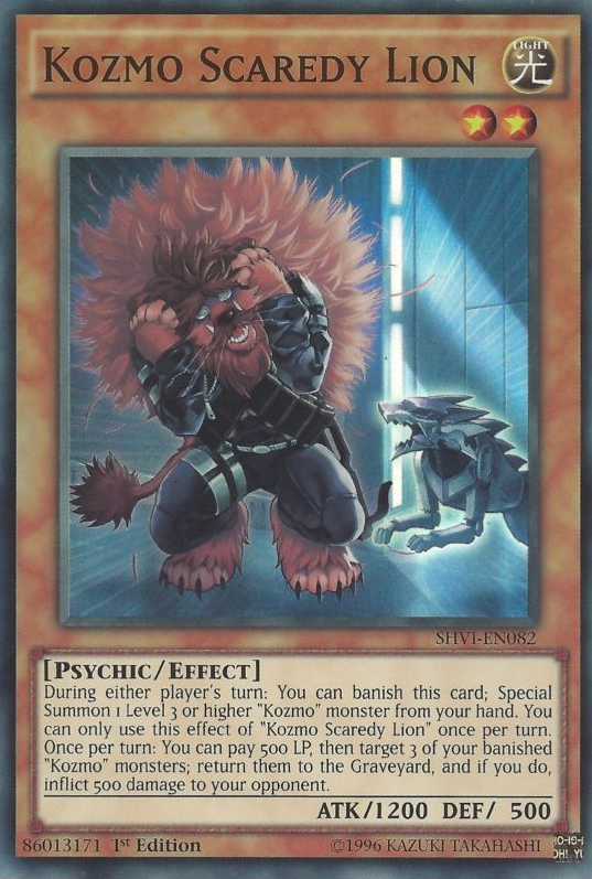 Kozmo Scaredy Lion [SHVI-EN082] Super Rare 