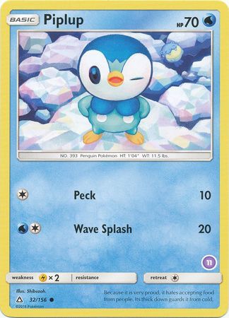Piplup (32/156) (Exclusive Deck