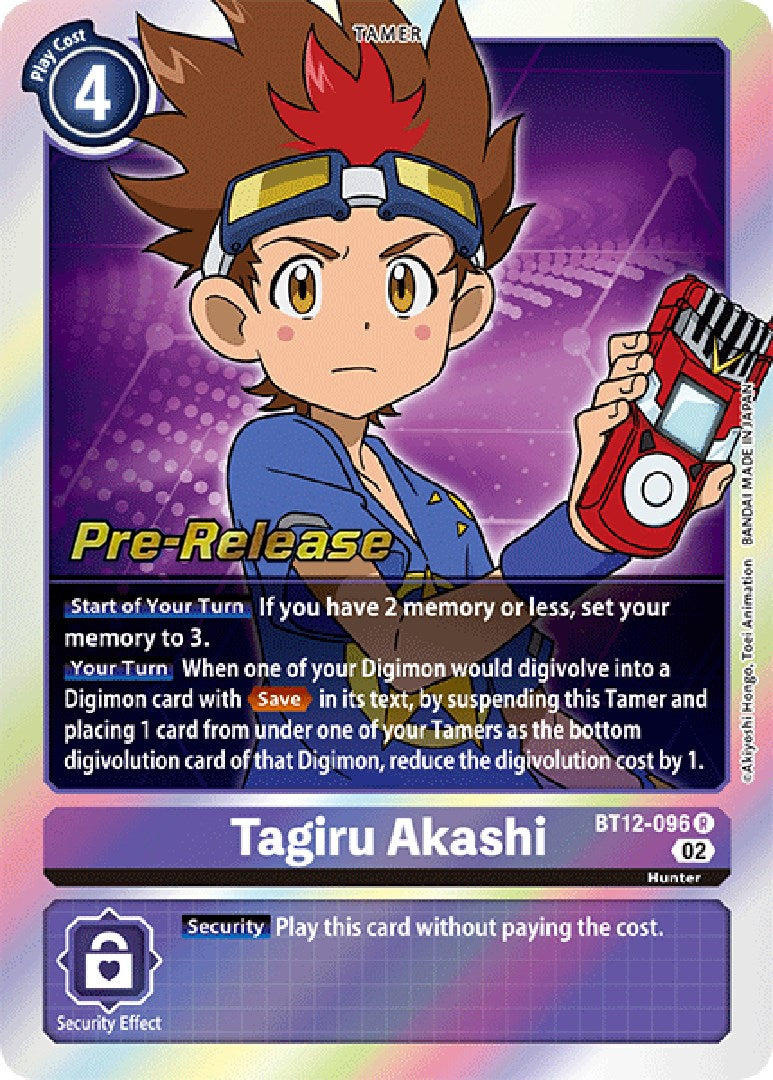 Tagiru Akashi [BT12-096] [Across Time Pre-Release Cards] 