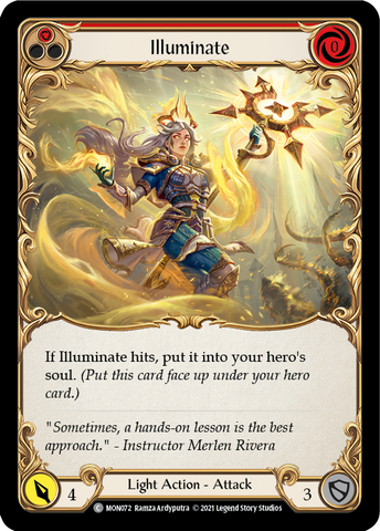 Illuminate (Red) [MON072-RF] (Monarch) 1st Edition Rainbow Foil 
