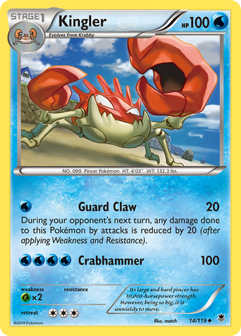 Kingler (14/119) [XY: Phantom Forces] 