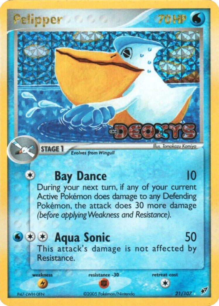 Pelipper (21/107) (Stamped) [EX: Deoxys] 