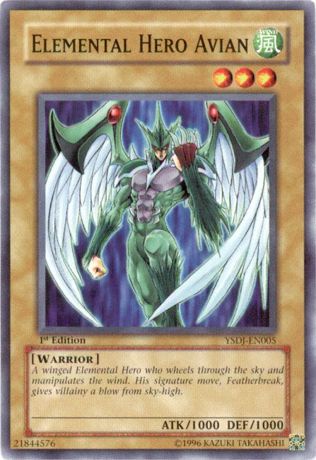Elemental HERO Avian [YSDJ-EN005] Common 