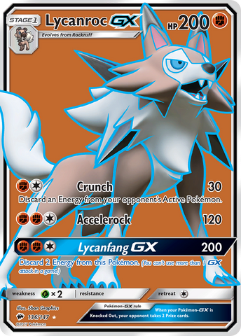 Lycanroc GX (136/147) [Sun &amp; Moon: Burning Shadows] 