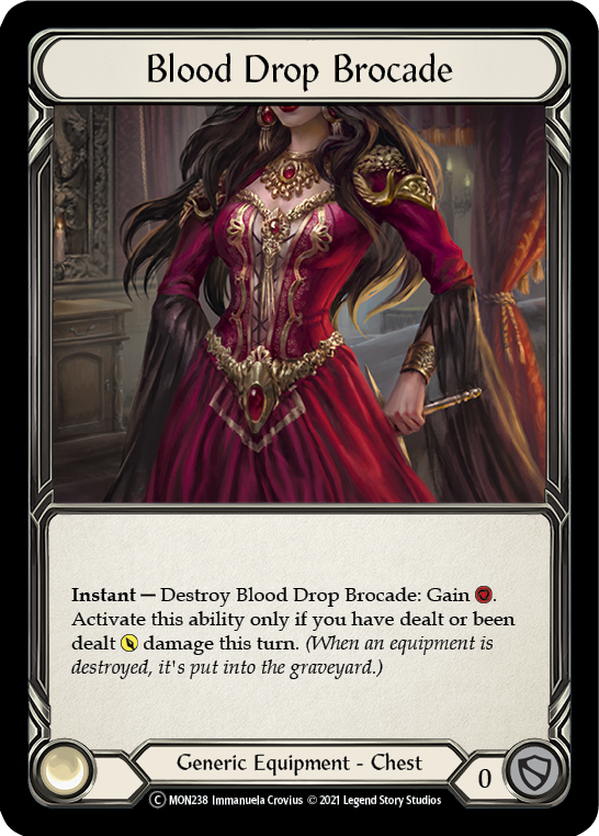 Blood Drop Brocade [U-MON238-RF] (Monarch Unlimited) Unlimited Rainbow Foil 