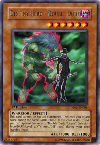 Destiny Hero - Double Dude [DP05-EN005] Rare 