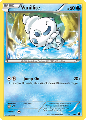 Vanillite (27/116) [Black &amp; White: Plasma Freeze] 