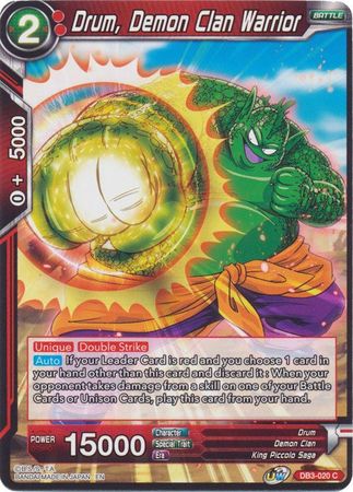 Drum, Demon Clan Warrior (DB3-020) [Giant Force] 
