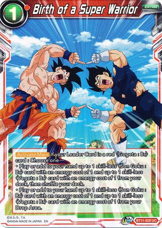 Birth of a Super Warrior (BT11-029) [Vermilion Bloodline 2nd Edition] 