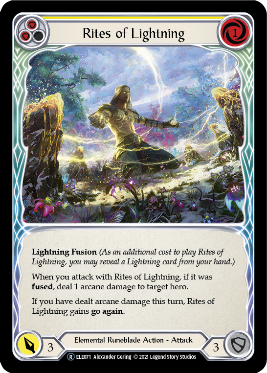 Rites of Lightning (Yellow) [U-ELE071] (Tales of Aria Unlimited) Unlimited Normal 