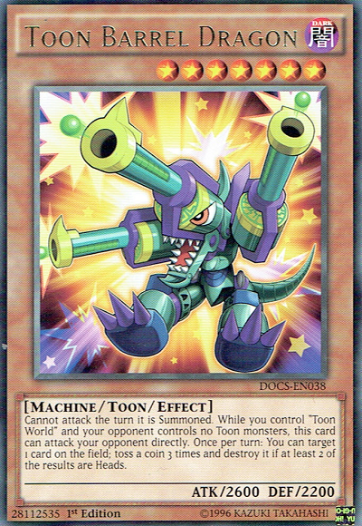Toon Barrel Dragon [DOCS-EN038] Rare 
