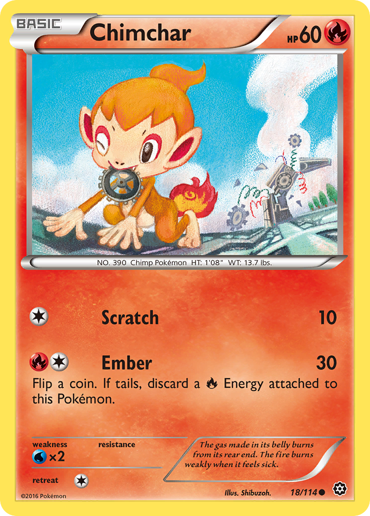 Chimchar (18/114) [XY: Steam Siege] 