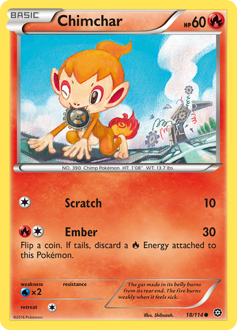 Chimchar (18/114) [XY: Steam Siege] 
