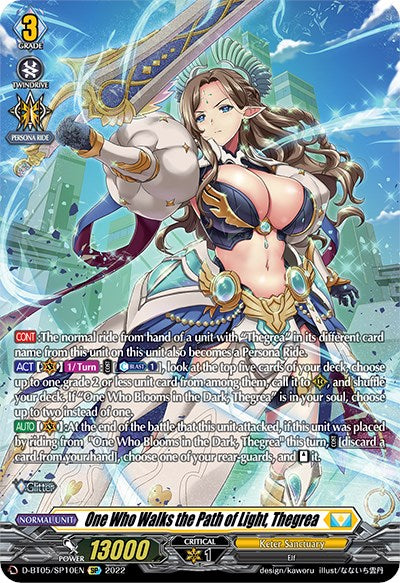 One Who Walks the Path of Light, Thegrea (D-BT05/SP10EN) [Triumphant Return of the Brave Heroes]