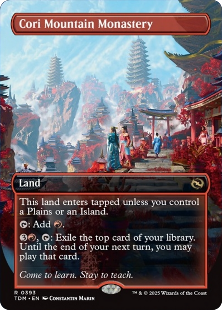 Cori Mountain Monastery (Borderless) [Tarkir: Dragonstorm] 
