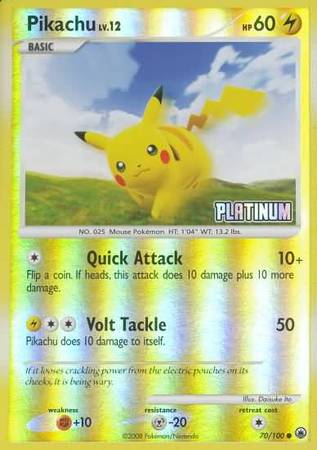 Pikachu (70/100) [Burger King Promos: 2009 Collection] 