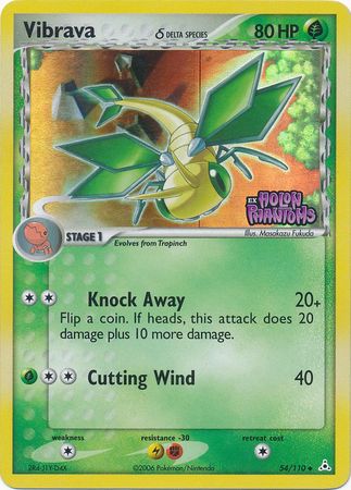 Vibrava (54/110) (Delta Species) (Stamped) [EX: Holon Phantoms] 