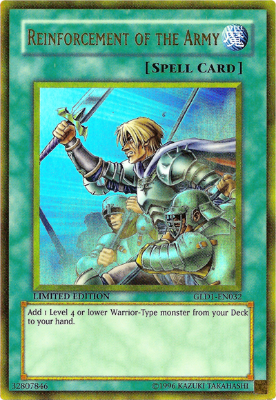 Reinforcement of the Army [GLD1-EN032] Gold Rare 