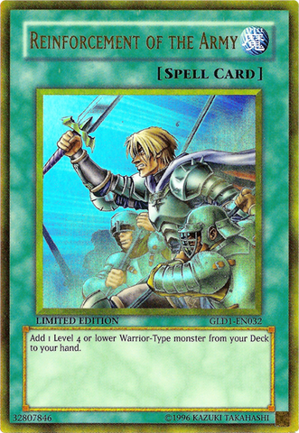 Reinforcement of the Army [GLD1-EN032] Gold Rare 