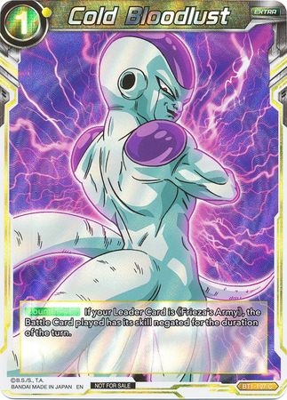 Cold Bloodlust (BT1-107) [Promotion Cards] 