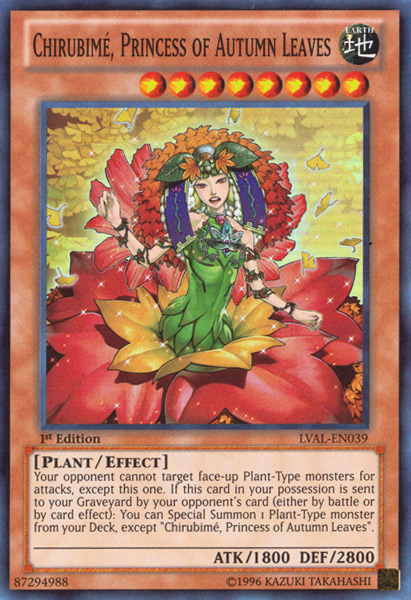Chirubime, Princess of Autumn Leaves [LVAL-EN039] Super Rare 