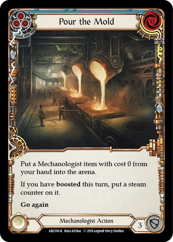 Pour the Mold (Blue) [ARC016-R] (Arcane Rising) 1st Edition Rainbow Foil 