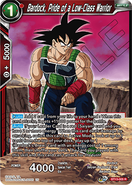 Bardock, Pride of a Low-Class Warrior (Rare) (BT13-005) [Supreme Rivalry] 