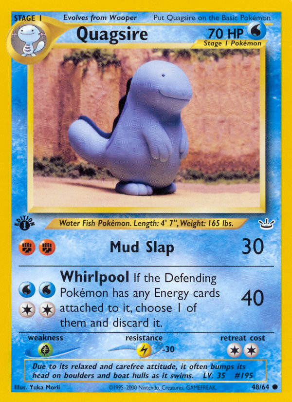 Quagsire (48/64) [Neo Revelation 1st Edition] 
