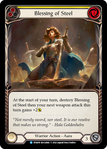 Blessing of Steel (Yellow) [DYN074] (Dynasty) 