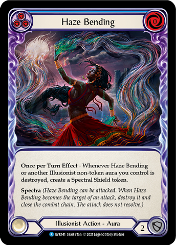 Haze Bending (Blue) [EVR141] (Everfest) 1st Edition Rainbow Foil 