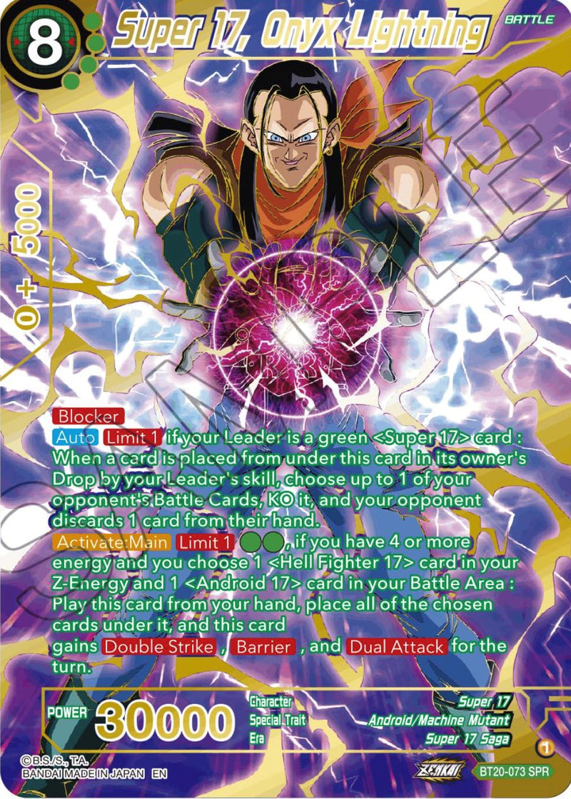 Super 17, Onyx Lightning (SPR) (BT20-073) [Power Absorbed] 