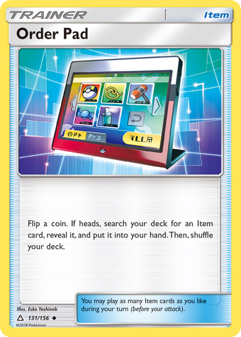 Order Pad (131/156) [Sun &amp; Moon: Ultra Prism] 